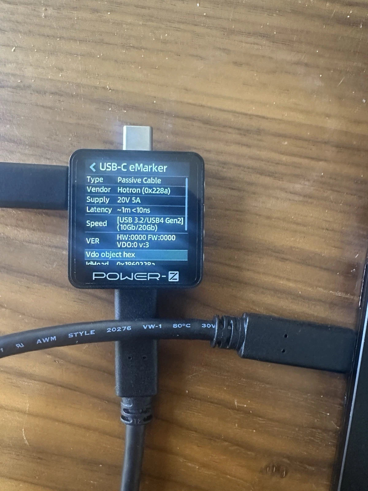 USB-C to USB-C Cable 1M 100W 5A 10Gbps E-Marker Dock Replacement Tested OEM