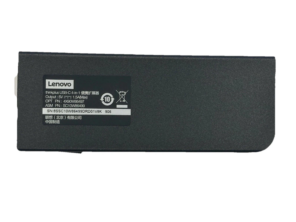 Lenovo ThinkPlus USB-C 4-in-1 Hub VGA Adapter 4X90W86497 3x USB