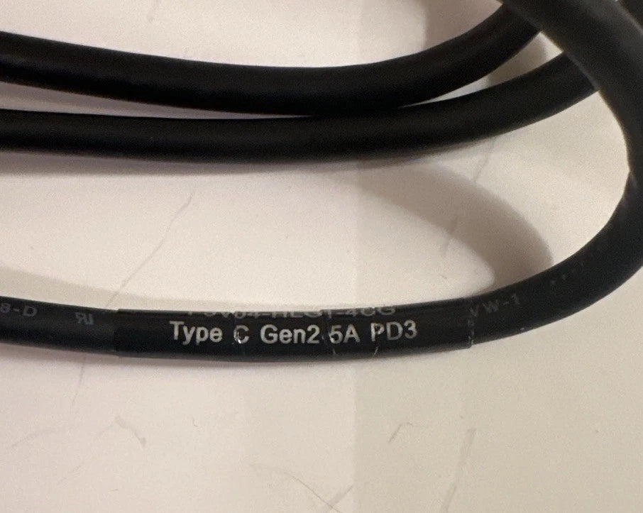 USB-C to USB-C Cable 1M 100W 5A 10Gbps E-Marker Dock Replacement Tested OEM