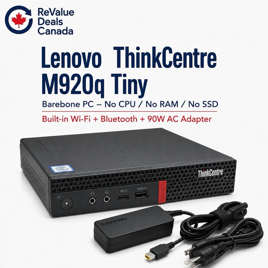 Lenovo ThinkCentre M920q Tiny Barebone PC WiFi Bluetooth 90W No CPU RAM SSD