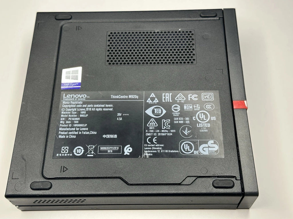 Lenovo ThinkCentre M920q Tiny Barebone PC WiFi Bluetooth 90W No CPU RAM SSD