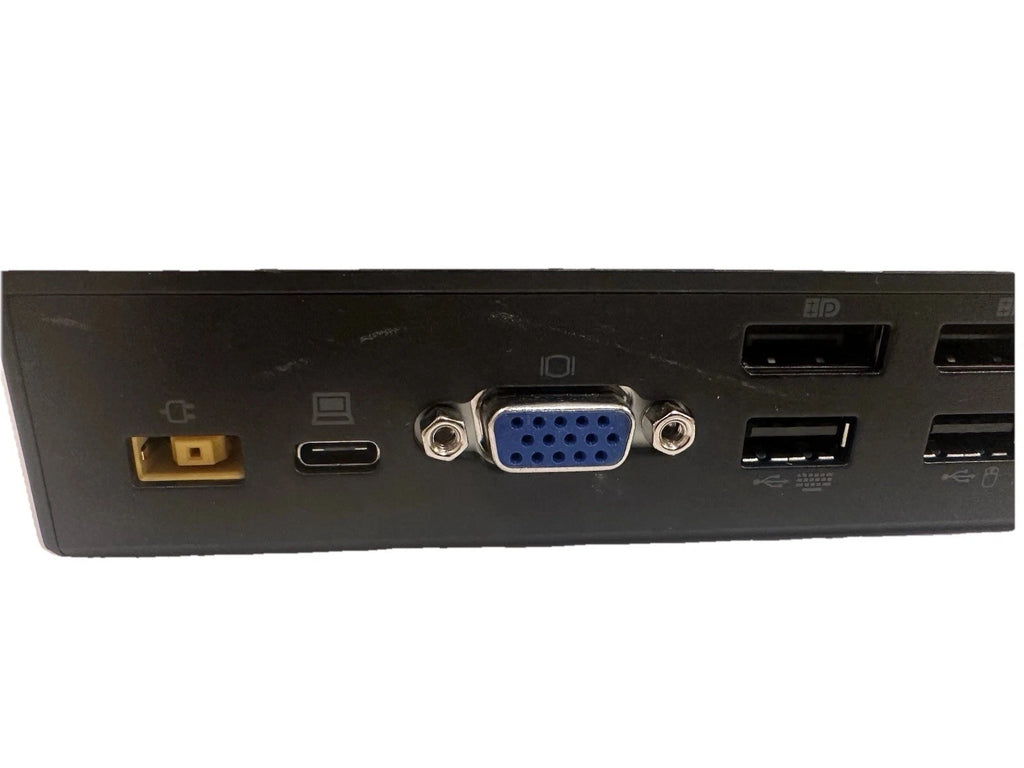 Lenovo ThinkPad USB-C Dock 40A9 w/ 90W Adapter Dual Monitor Dock Tested Working