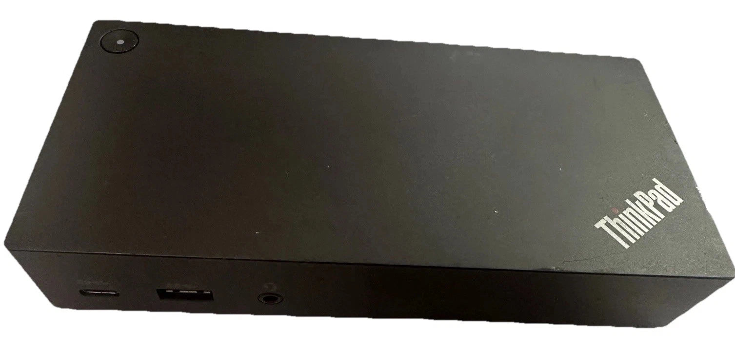 Lenovo ThinkPad USB-C Dock 40A9 w/ 90W Adapter Dual Monitor Dock Tested Working